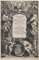 KG 03335
<br/>
Titelblad: Margarita/ evangelica (..)
<br/>
<em>Galle, Cornelis II (1615-1678)</em>
